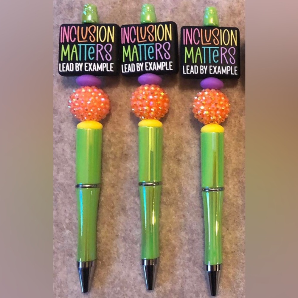 One beaded handcrafted gift pretty office pen inclusion quote teacher gifts